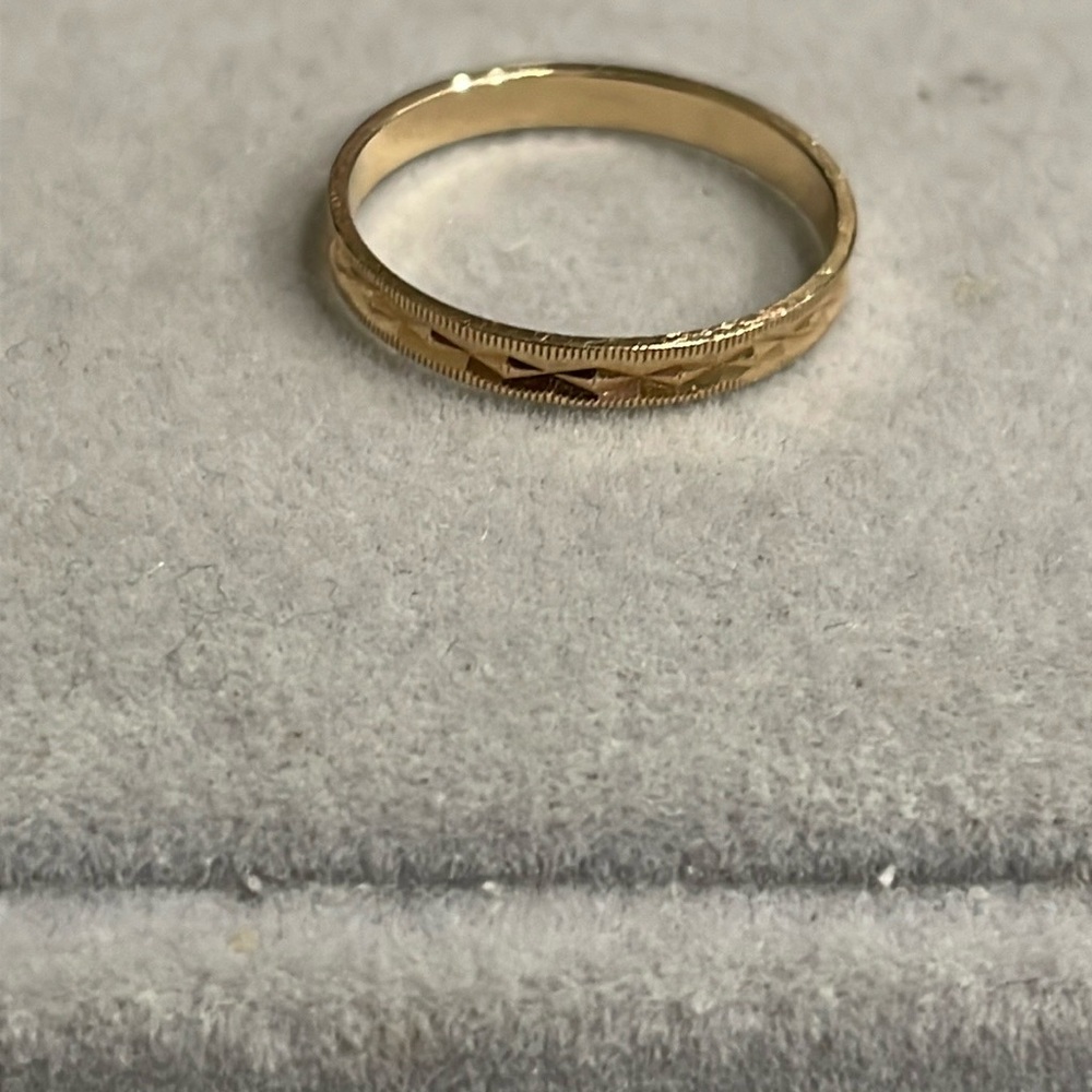 14K Yellow Solid Gold Pinky Ring NWOT